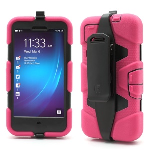 Griffin Survivor Military Duty Case with Belt Clip for BlackBerry Z10 - Black / Rose