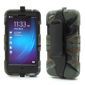 Griffin Survivor Military Duty Case with Belt Clip for BlackBerry Z10 - Black / Camouflage