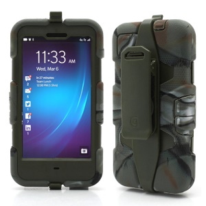 Griffin Survivor Military Duty Case with Belt Clip for BlackBerry Z10 - Army Green / Camouflage
