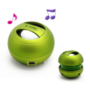 Mini Hamburg Capsule Speaker for iPhone iPod MP4 MP3 PC - Green