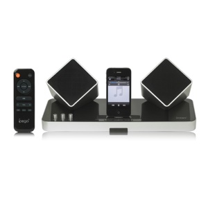 iPega 2.4G Wireless Home Theater Audio for iPhone 4S 4 3G 3GS New iPad iPad 2 iPod PS Vita, PC and Smartphone - Silver/Black