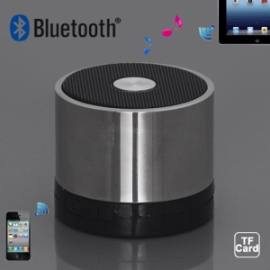 A102 Portable Hi-Fi Multimedia Bluetooth Speaker for iPad iPhone iPod Android Windows Smartphone - Space Silver