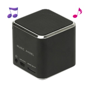 Original Music Angel JH-MD06 Micro SD TF Card Mini Digital Speaker - Black