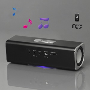 Music Angel USB Micro SD/TF Card Reader FM Radio Speaker for MP3 Mobile Phone PC(UK2) - Black
