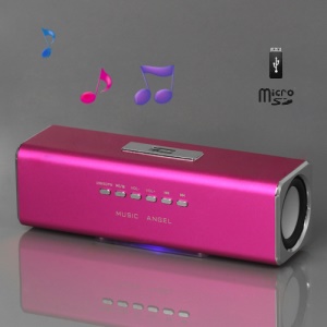 Music Angel USB Micro SD/TF Card Reader FM Radio Speaker for MP3 Mobile Phone PC(UK2) - Rose