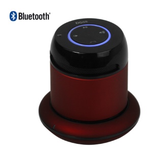 Metal Doss V2.1 Bluetooth Speaker with Power Charger for iPhone iPad etc - Black / Red