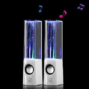 Creative ATake Water Dance Fountain Speaker for iPhone iPad iPod Mac PC MP3 MP4 - White