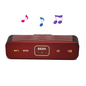 DOSS DS-1155 Wireless Motion Sensor Bluetooth Speaker w/ TF Card Slot - Red