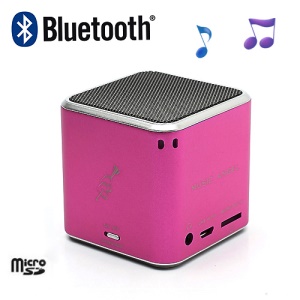 JH-MD06BT Music Angel Portable Stereo Bluetooth Speaker TF Card for iPhone iPod Smartphone - Rose