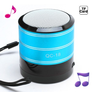 Portable FM Radio TF Card Music Player Mini Amplifier Speaker - Blue