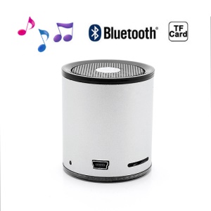 Portable Mini Wireless Bluetooth Stereo Speaker for iPhone Samsung HTC LG - Silver