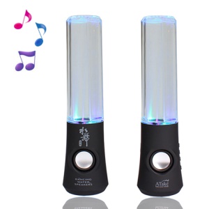 ATake BWD-10TA Colorized Water Dance Fountain Speaker for iPhone iPad iPod PC MP3 MP4 - Black
