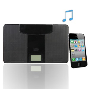 Multi-function Ultra-thin Mini Speaker for iPhone MP3/MP4 with FM Clock