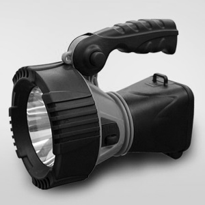 Solar Rechargeable 3W 140-Lumen 2-Mode 1-LED White Light Spotlight Searchlight ZK-L-2148