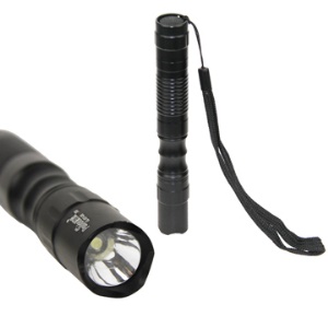 3W Pailide Mini Detachable Flashlight 1xAA/2xAA Extendable(GL-037-43B) - Black