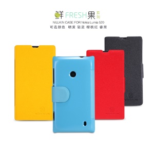 NILLKIN Fresh Series Slim Protective Leather Case Cover for Nokia Lumia 520