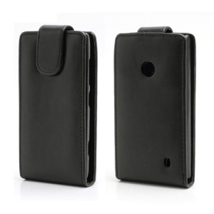 Vertical Magnetic Flap Leather Case Cover for Nokia Lumia 520