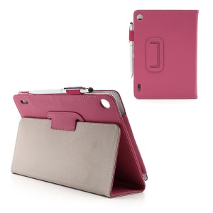 Slim Folio Leather Cover Stand with Stylus Touch Pen for Acer Iconia Tab A1-810 7.9-inch - Rose