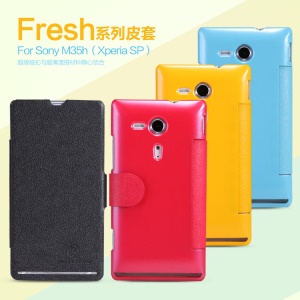 Nillkin Fresh Series Super Thin Leather Case Cover for Sony Xperia SP C5303 C5302 C5306 M35h