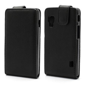 Vertical Magnetic Leather Flip Case Cover for LG Optimus L5 II E460