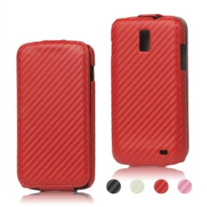 Carbon Fiber Leather Case for Samsung Galaxy S2 LTE i9210 E110s