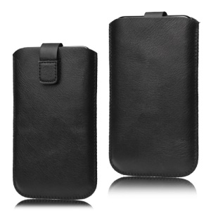 Pull Up Tab Leather Pouch Case for Samsung Galaxy Note I9220 GT-N7000 I717 / Galaxy Note II N7100