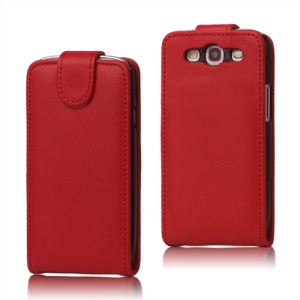 Leather Flip Case Cover for Samsung Galaxy S 3 / III I9300 I747 L710 T999 I535 R530 - Red