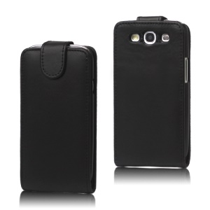 Leather Flip Case Cover for Samsung Galaxy S 3 / III I9300 I747 L710 T999 I535 R530 - Black