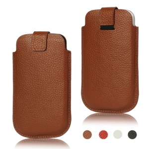 Genuine Leather Pouch Case for Samsung i9300 Galaxy S 3 / III HTC phones