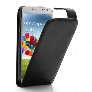 Classic Magnetic Vertical Flip Leather Case for Samsung Galaxy S 4 IV i9500 i9505