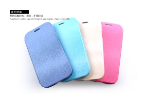 KLX Palmprint Texture Leather Case Cover for Samsung Galaxy S IV S4 i9500 i9502 i9505