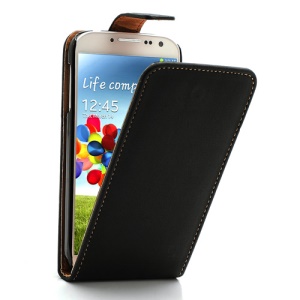 Vertical Retro Leather Flip Protective Case for Samsung Galaxy S4 IV S4g i9500 i9502 i9505 - Black