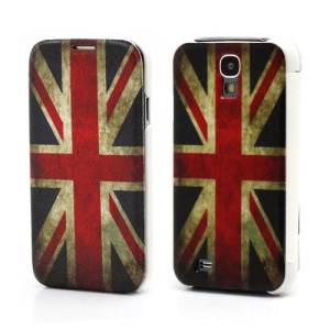 Vintage Union Jack Flag Leather Flip Case Wallet Hard Back Cover for Samsung Galaxy S IV S4 i9500 i9502 i9505