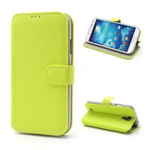 South Korea Leather Flip Case with Card Slots &amp; Stand for Samsung Galaxy S4 S IV i9500 i9505 i9502 - Green