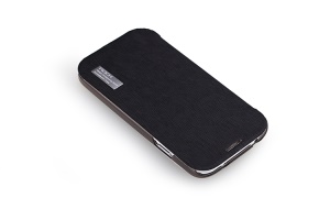 ROCK Elegant Side Flip Leather Case for Samsung Galaxy S 4 IV i9500 i9505 - Black