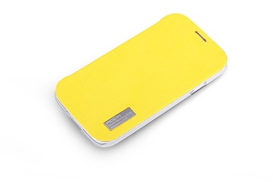ROCK Elegant Side Flip Case Cover for Samsung Galaxy S 4 IV i9500 i9505 - Yellow
