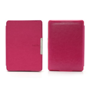 Magnetic Crazy Horse Leather Case for Amazon Kindle Paperwhite - Rose