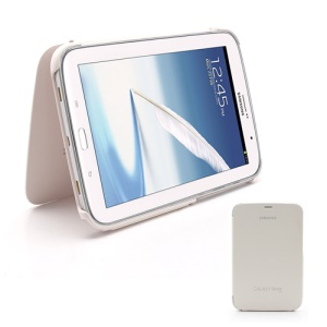 Ultra-Thin Book Cover Folio Leather Case for Samsung Galaxy Note 8.0 N5100 N5110 - White