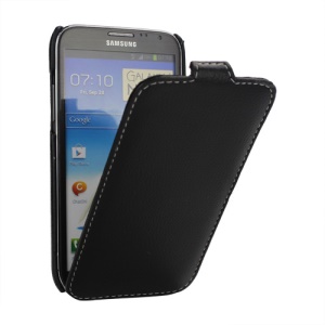 Melkco Premium Vertical Style Leather Case for Samsung Galaxy Note 2 / II N7100 - Black