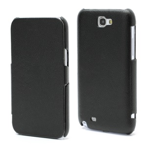 Simple Litchi Genuine Leather Folio Case for Samsung Galaxy Note 2 / II N7100