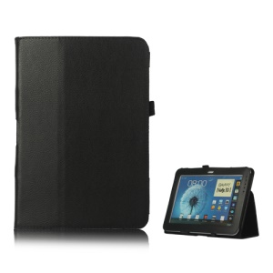 Slim Leather Stand Case Cover for Samsung Galaxy Note 10.1 N8000 N8010 - Black