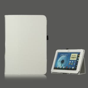 Slim Leather Stand Case Cover for Samsung Galaxy Note 10.1 N8000 N8010 - White
