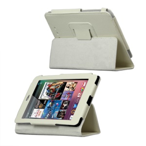 Slim Leather Stand Case Cover for ASUS Google Nexus 7 - White