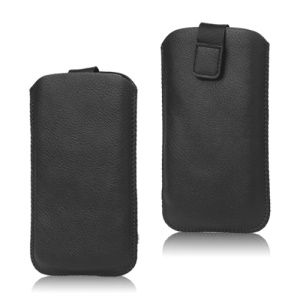 Pull Up Tab Leather Pouch Case for HTC One X  XL One X Plus / Sony LT26i