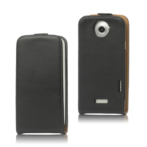 Premium Vertical Genuine Split Leather Case for HTC One X S720e / One XL / One X Plus