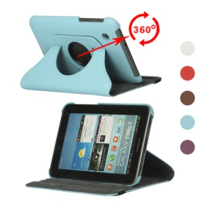Portable Rotary Leather Stand Cover for Samsung Galaxy Tab2 7.0 P3100 P3110