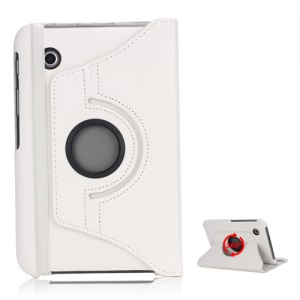 Folio Rotating Leather Stand Case for Samsung Galaxy Tab2 7.0 P3100 P3110 - White