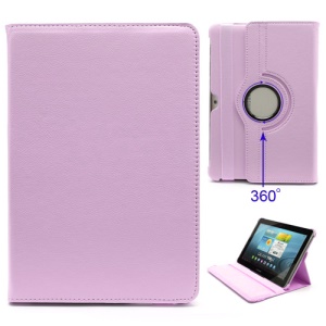 360 Degree Rotary Leather Stand Case for Samsung Galaxy Tab 2 10.1 P5100 P5110 P7500 P7510 - Pink