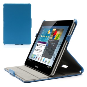 Superb Folio PU Leather Stand Case for Samsung Galaxy Tab 2 10.1 P5100 P5110 P7510 - Blue