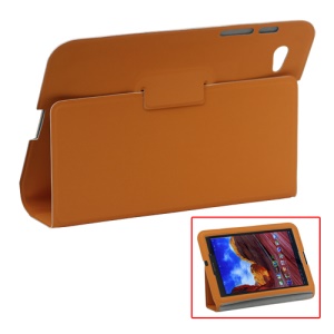 Ultra Slim Stand Leather Case for Samsung Galaxy Tab 7.7 P6800 P6810 - Orange